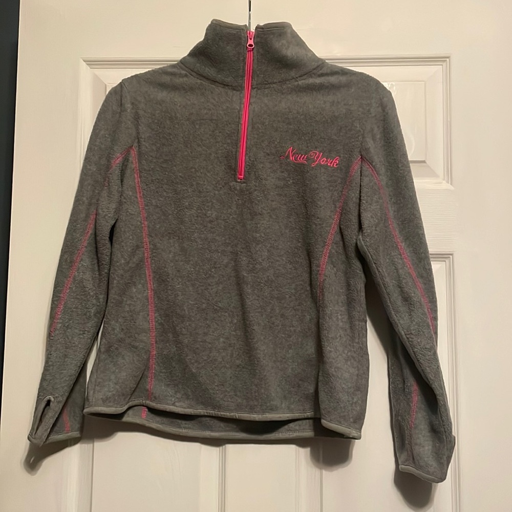 Small Grey Quarter Zip Fleece